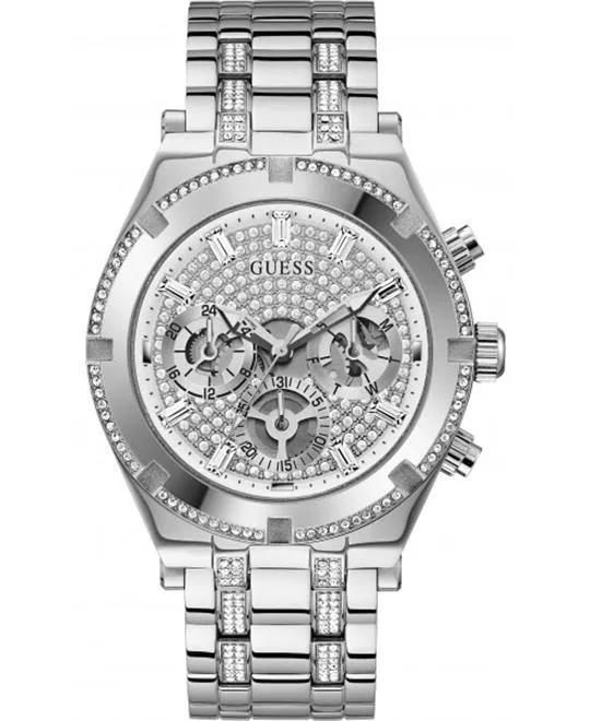 Guess Allara Silver Tone Watch 44mm