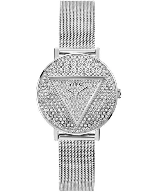 Guess Iconic Silver Tone Watch 36mm