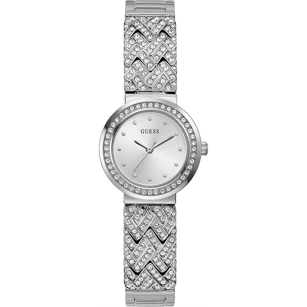 Guess Treasure Silver Tone Watch 28mm