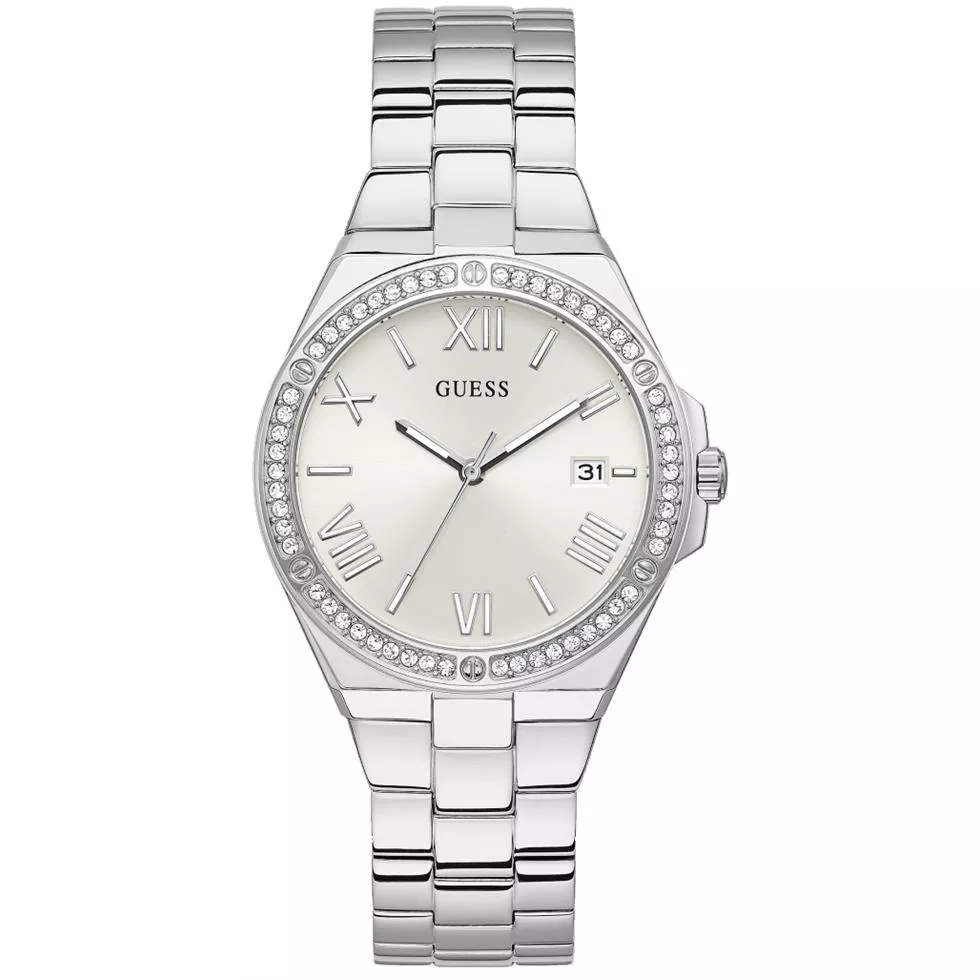 Guess Silver Tone Watch 38mm