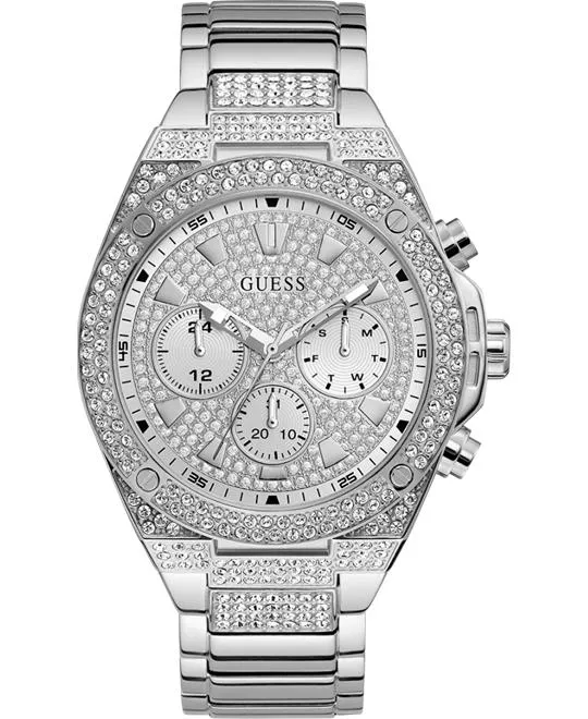 Guess Silver Tone Watch 45mm