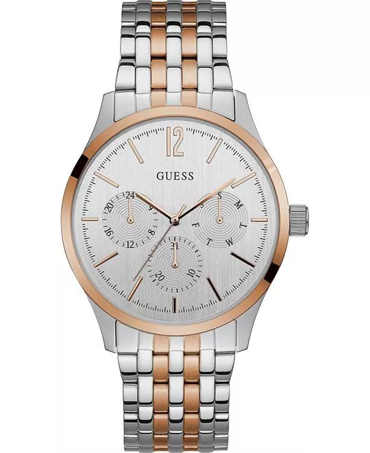 Guess  Silver Two-tone Stainless-Steel Watch 42mm