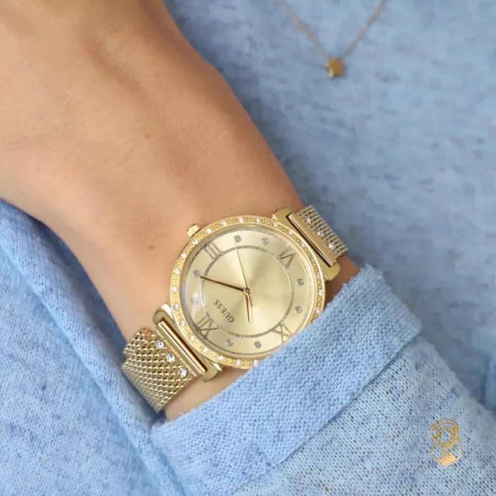 Guess South Hampton Gold Tone Watch 34mm