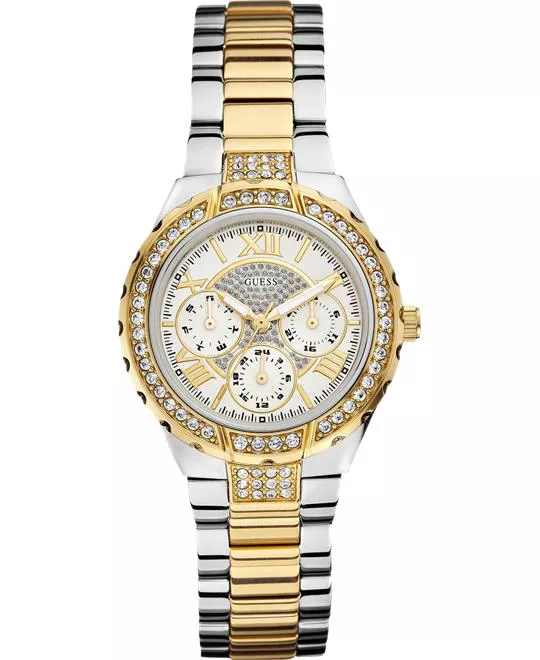 GUESS Sparkling Hi-Energy Gold Women's 37mm