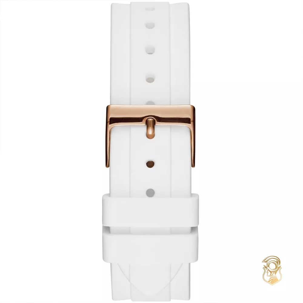 Guess Sparkling White Tone Watch 37mm 