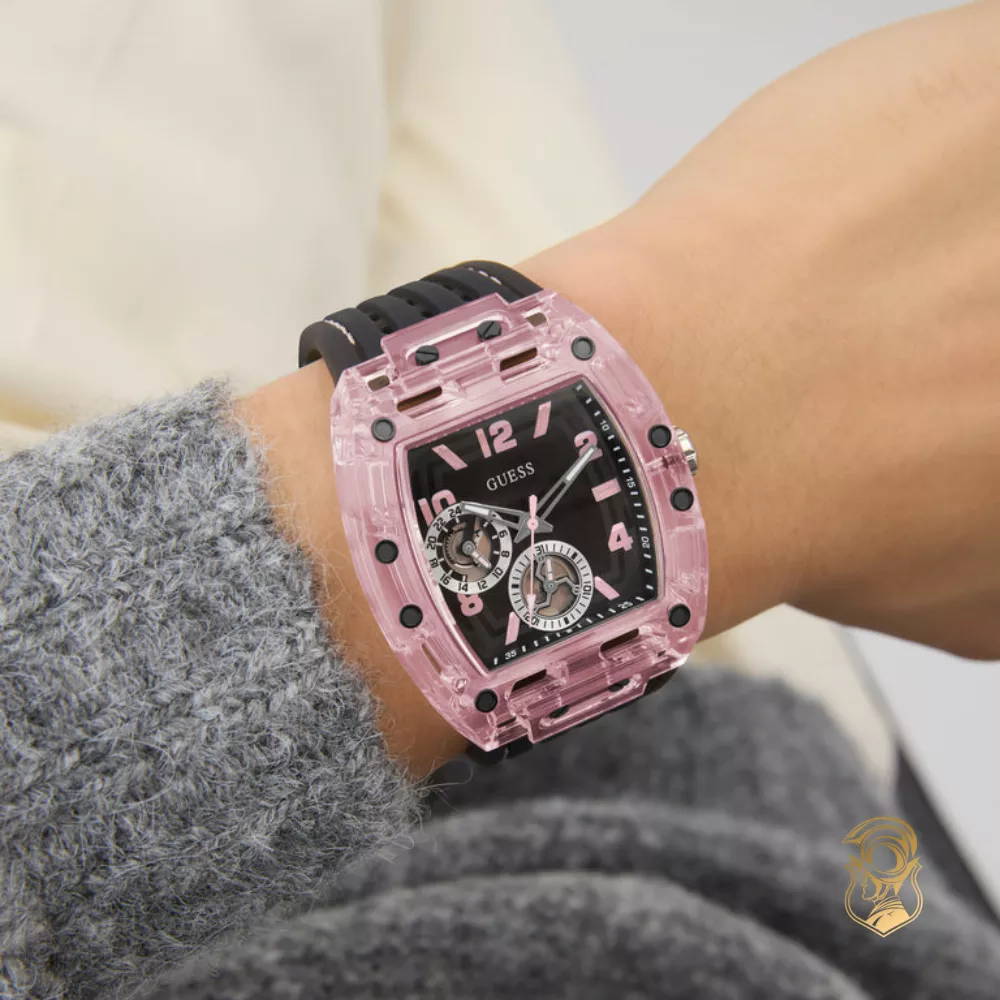 Guess Sporting Pink Black Multi-function Watch 42mm