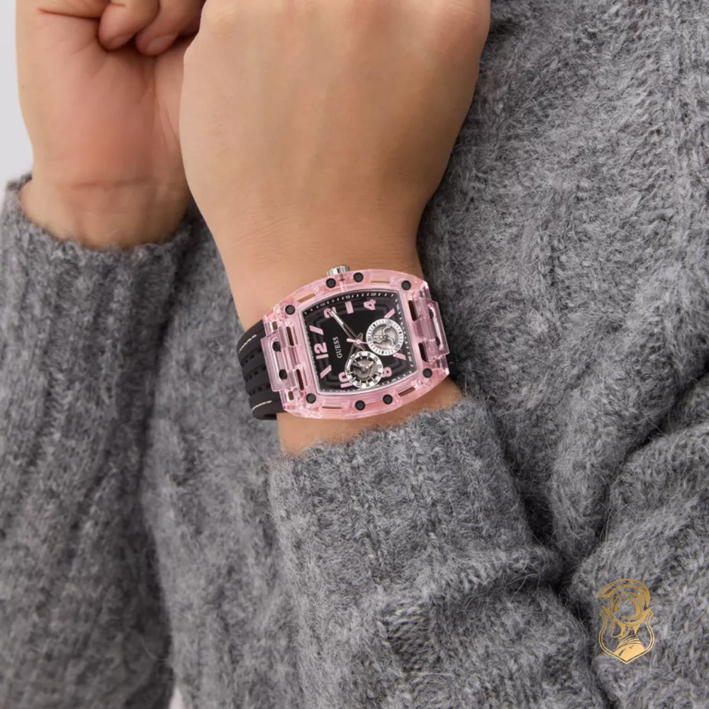 Guess Sporting Pink Black Multi-function Watch 42mm