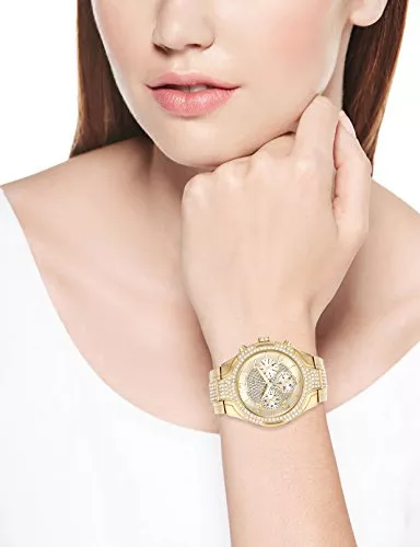 GUESS Sporty Women's Gold-Tone Watch 44mm