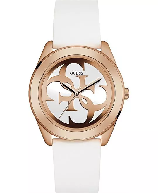 GUESS Stainless Steel and Silicone Casual Watch 40mm