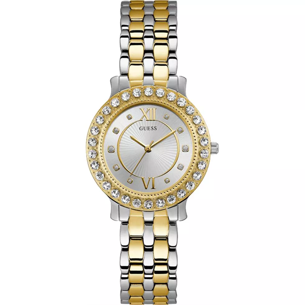 Guess Stainless Steel Crystal Women's Watch 34mm