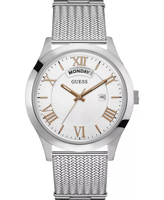 GUESS Stainless Steel Mesh Bracelet Watch 44mm 