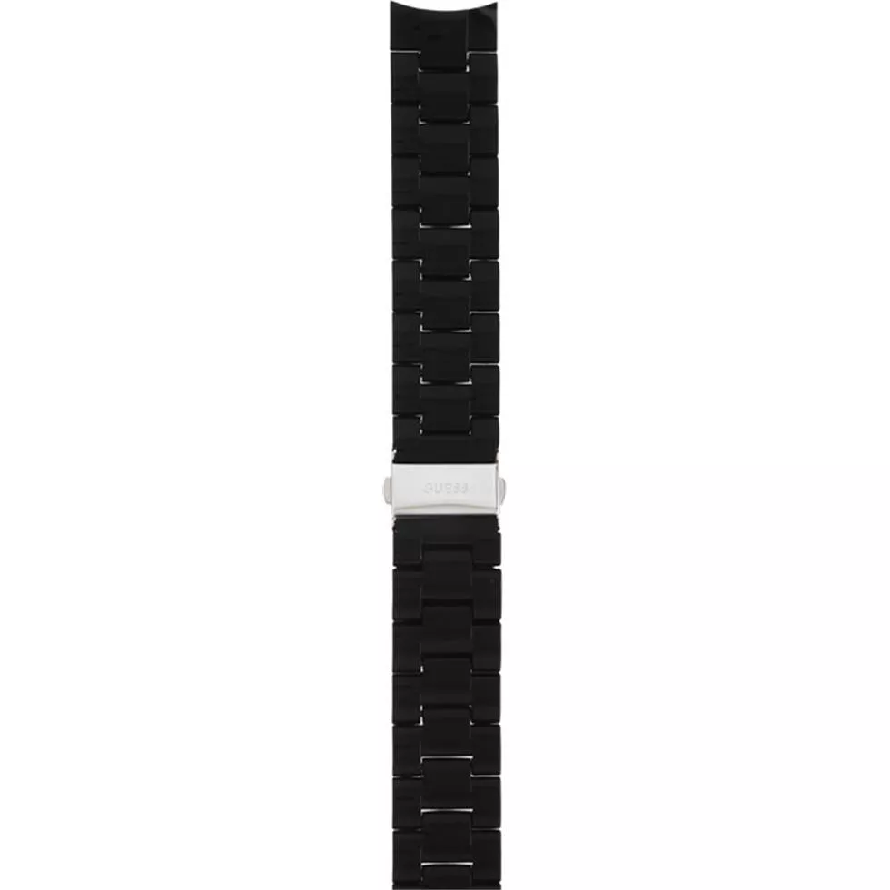 Guess Strap Black Silicone Wrapped Steel 20mm