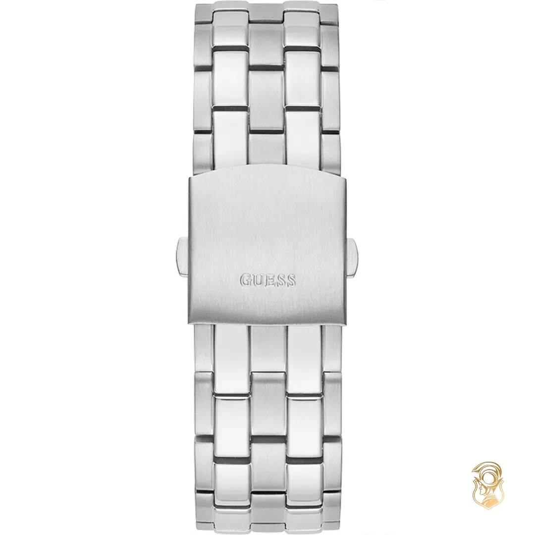 Guess Third Gear Silver Tone Watch 46mm