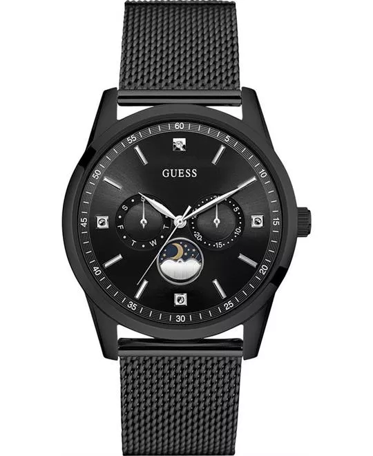 GUESS Traditional Moonphase Black Watch 42mm 