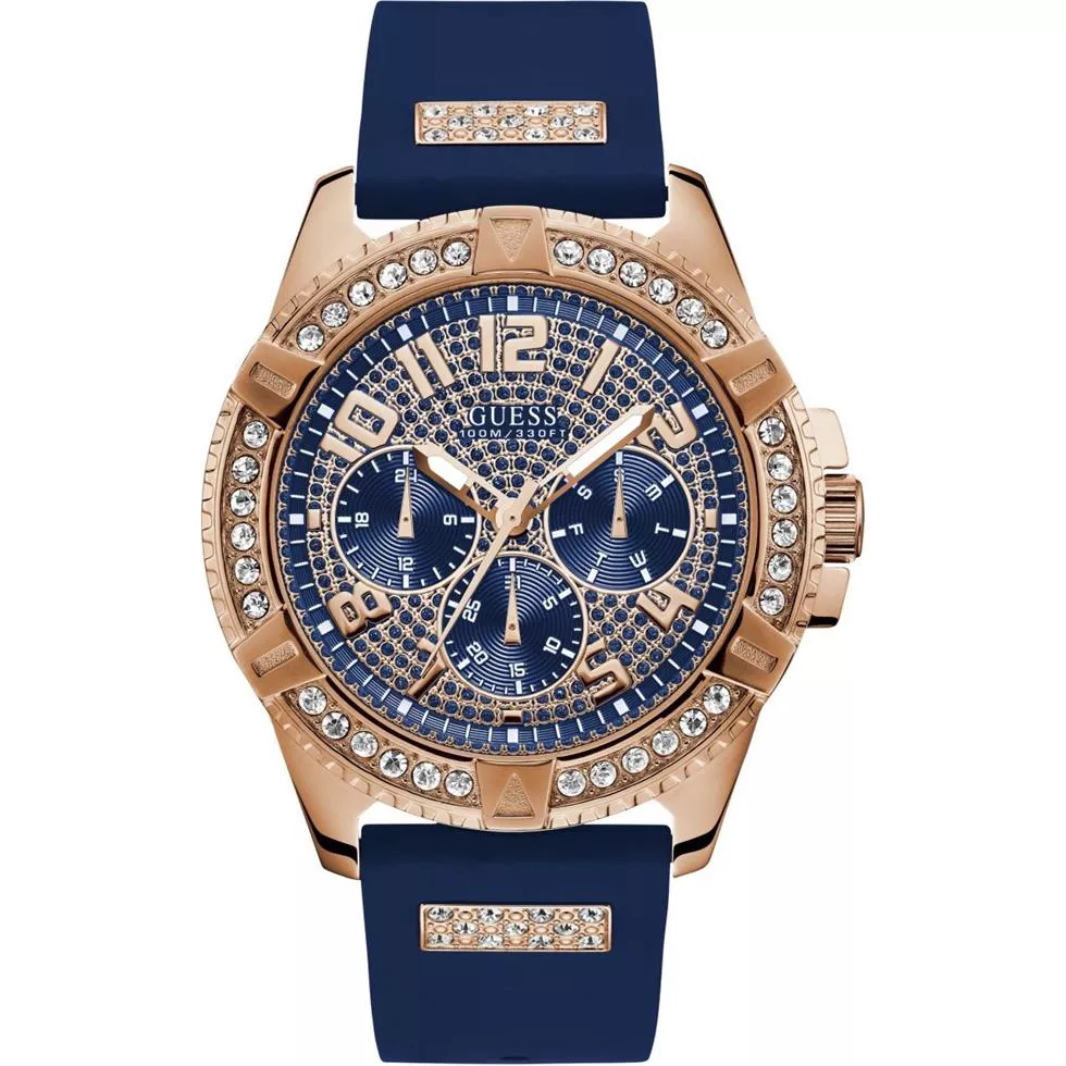 Guess Multifunction Rose Gold-Tone Watch 46mm