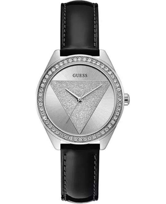 Guess Women's Black Leather Watch 36mm