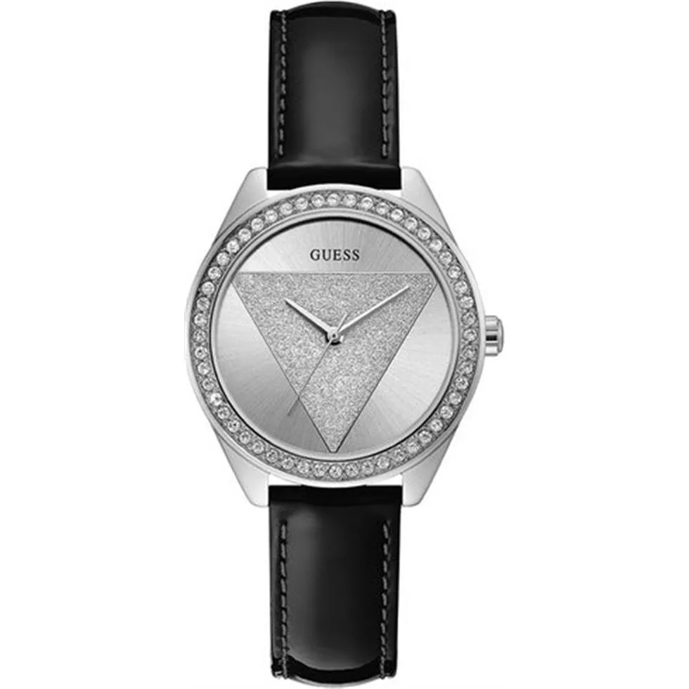 Guess Women's Black Leather Watch 36mm