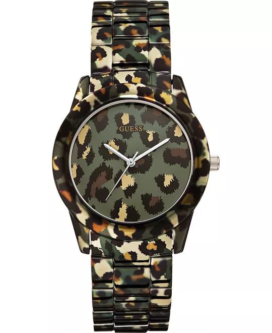 GUESS Women's Camouflage watch,38mm 