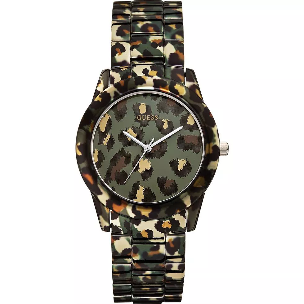GUESS Women's Camouflage watch,38mm 