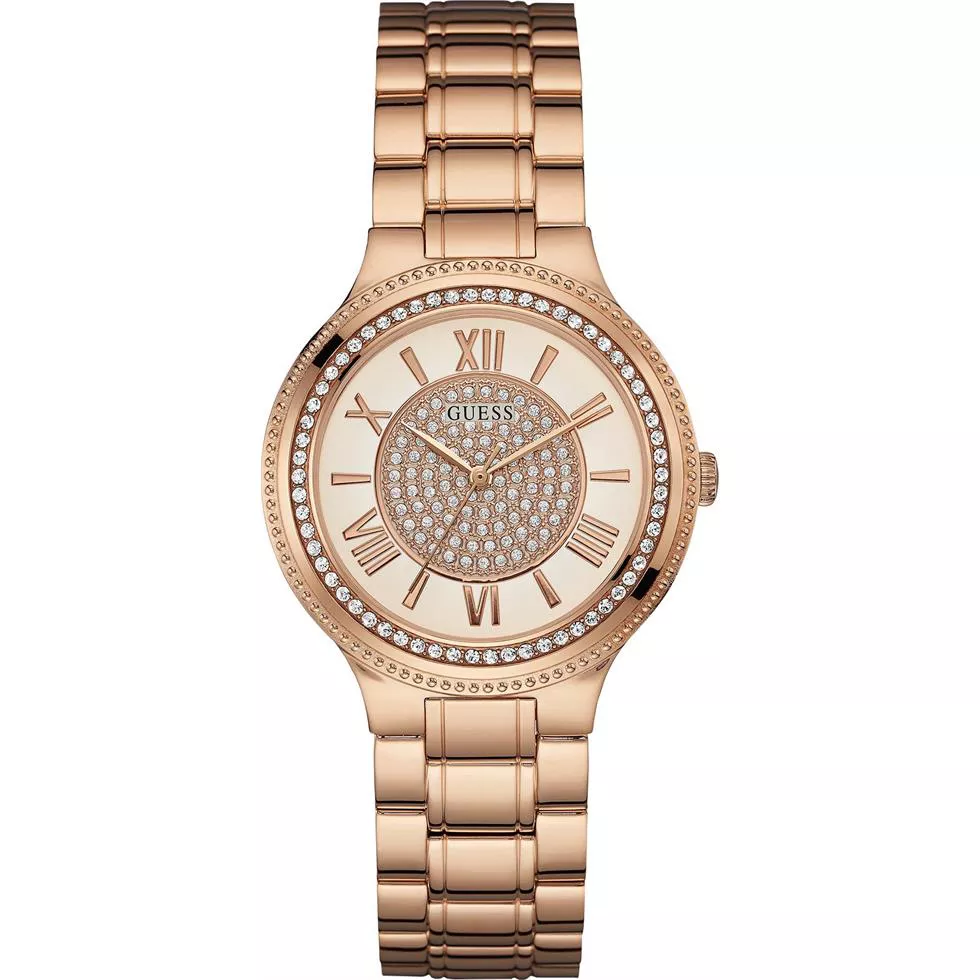 GUESS Women's Display Quartz Rose Gold Watch 36.5mm