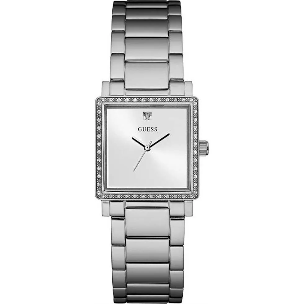 Guess Highline Silver Tone Watch 28mm