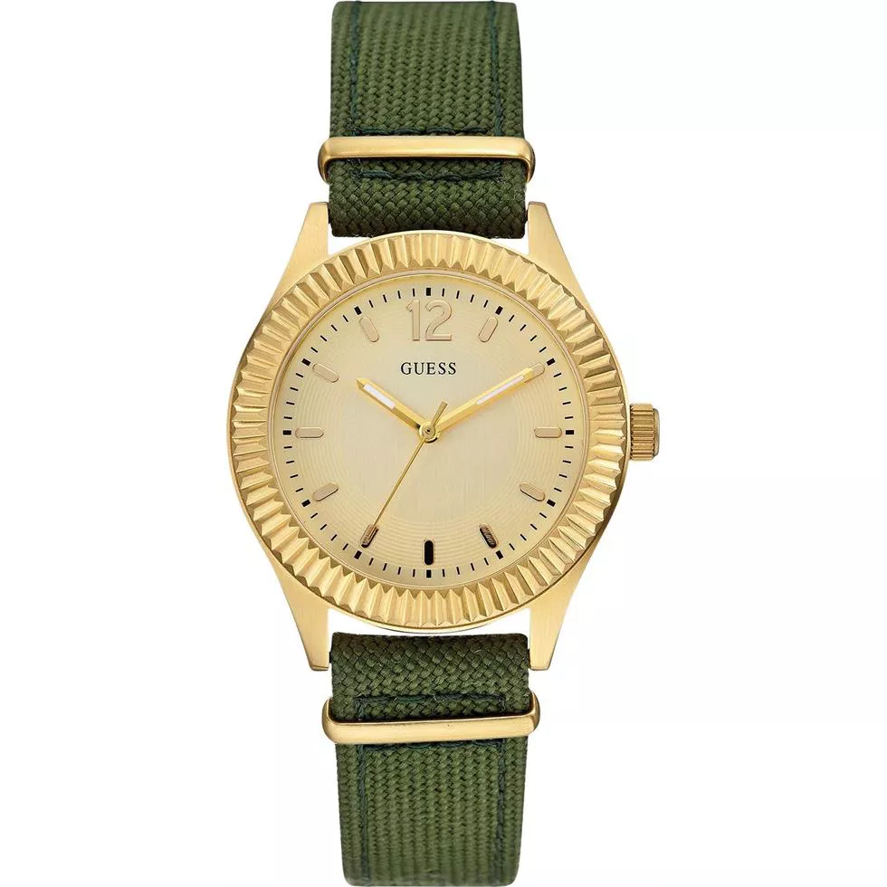 GUESS Green Nylon Women's Watch 36mm 