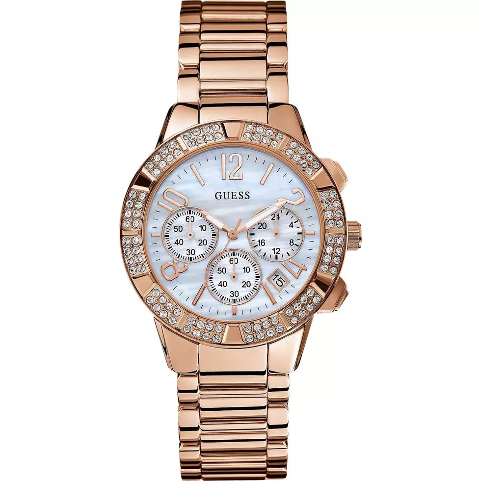 GUESS Montre Crystal Chronograph Watch  41mm