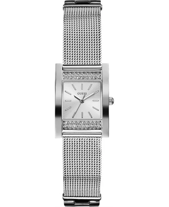 Guess Vanity Shine Silver Tone Watch 23mm