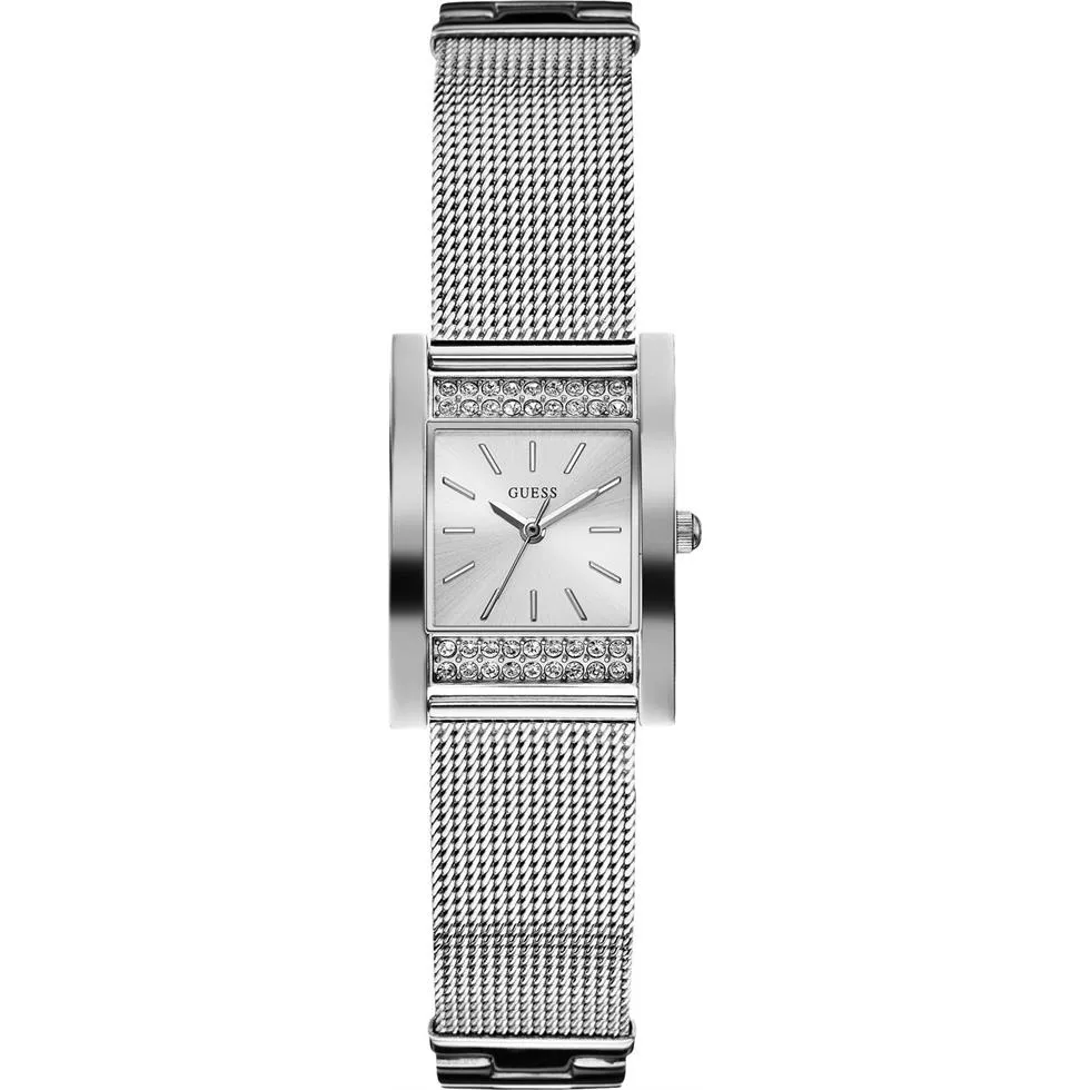 Guess Vanity Shine Silver Tone Watch 23mm