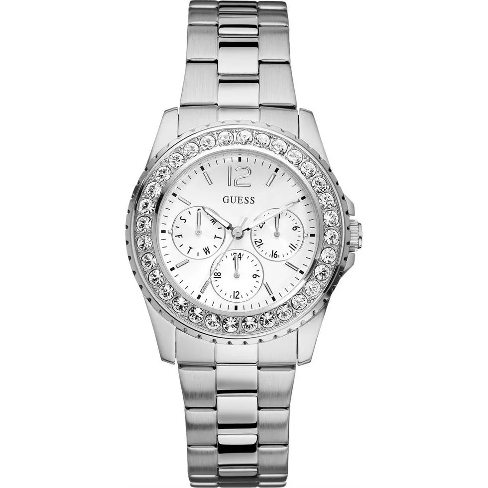 Guess Factory Silver Tone Watch 36mm