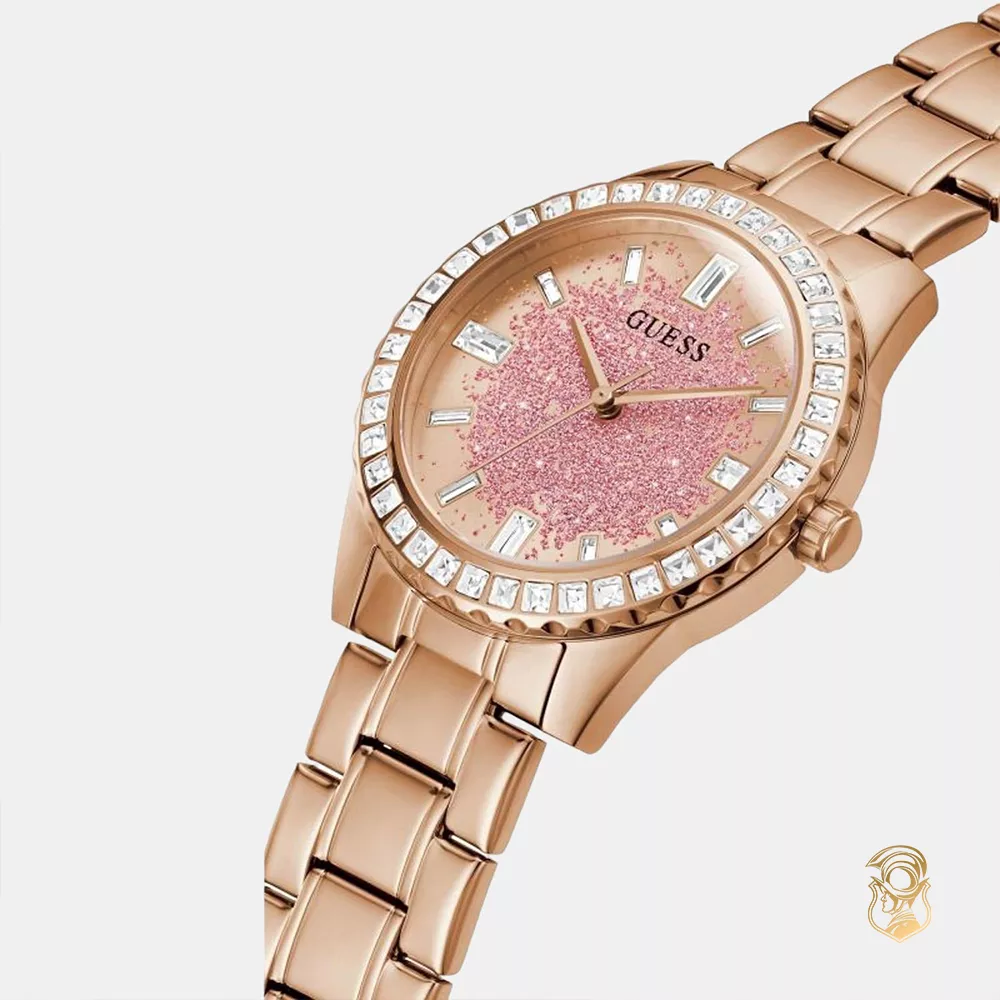 GuessGlitter Rose Gold Tone Watch 38mm