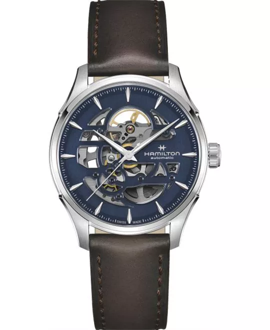 Hamilton Jazzmaster Blue Skeleton Watch 40mm