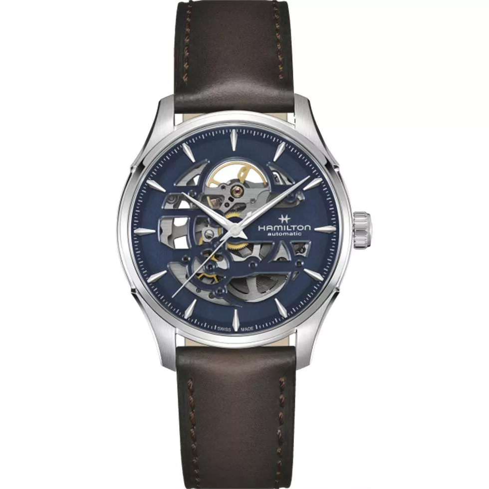 Hamilton Jazzmaster Blue Skeleton Watch 40mm