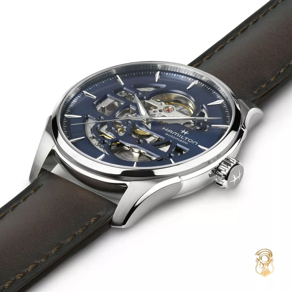 Hamilton Jazzmaster Blue Skeleton Watch 40mm