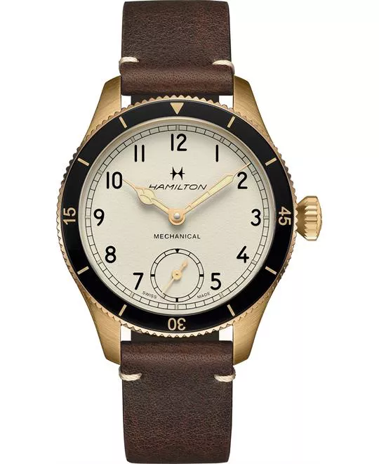 Hamilton Khaki Aviation Pilot Pioneer Mechanical Bronze Watch 43mm
