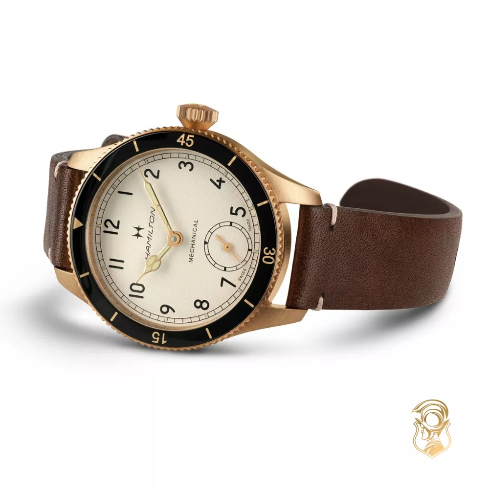 Hamilton Khaki Aviation Pilot Pioneer Mechanical Bronze Watch 43mm