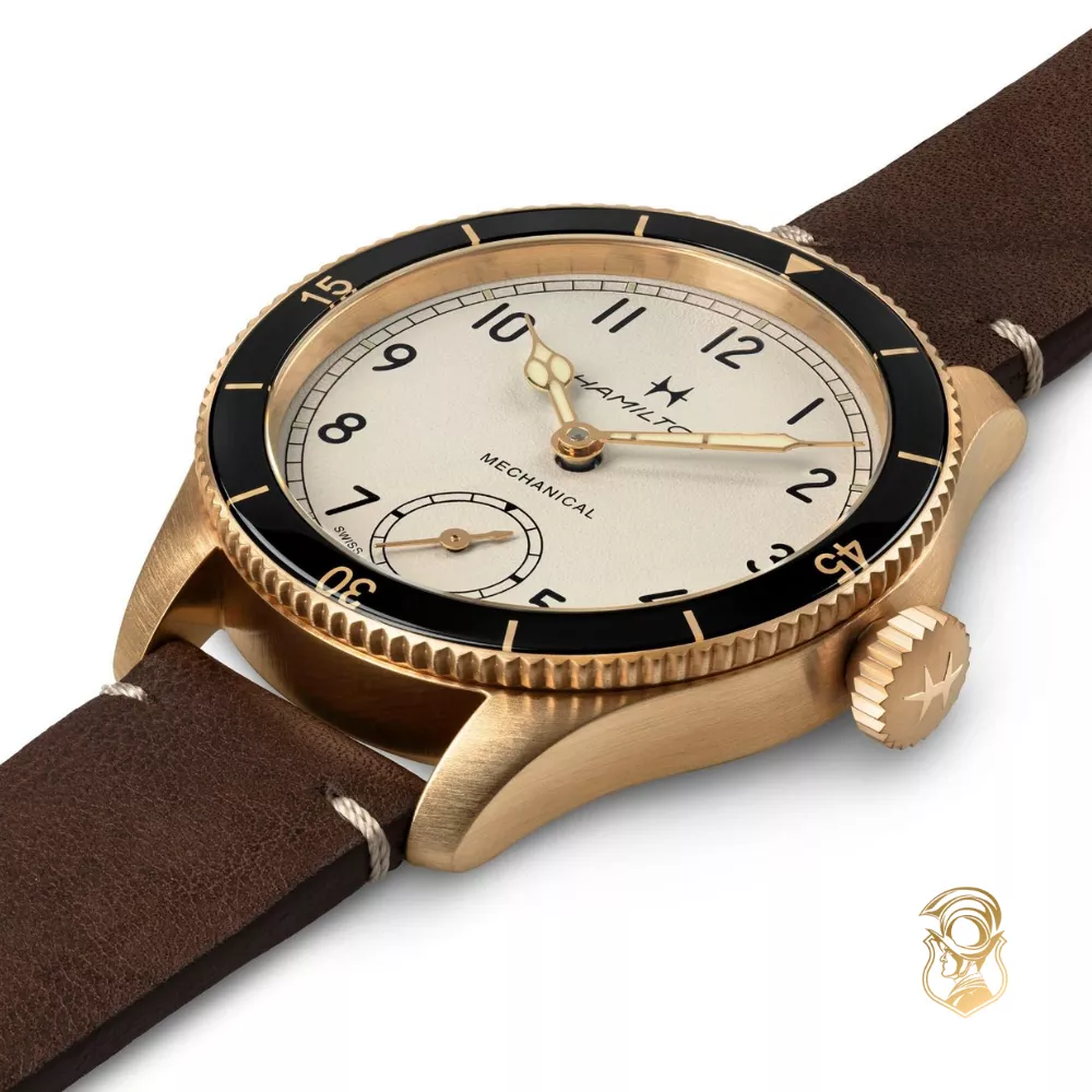 Hamilton Khaki Aviation Pilot Pioneer Mechanical Bronze Watch 43mm