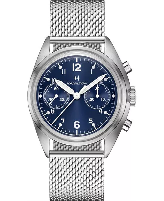 Hamilton Khaki Aviation Pilot Pioneer Mechanical Chrono Watch 40mm