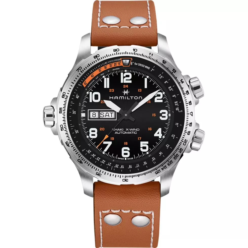 Hamilton Khaki Aviation X-Wind Day Date Watch 45mm