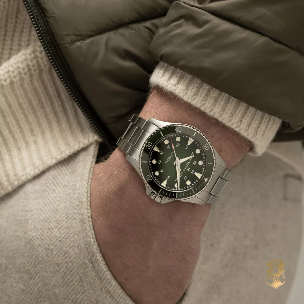 Hamilton Khaki Navy Green Scuba Watch 43mm