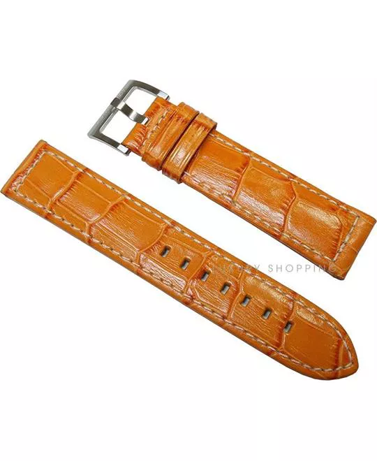 Hamilton Khaki Navy Orange Leather Strap 21/20