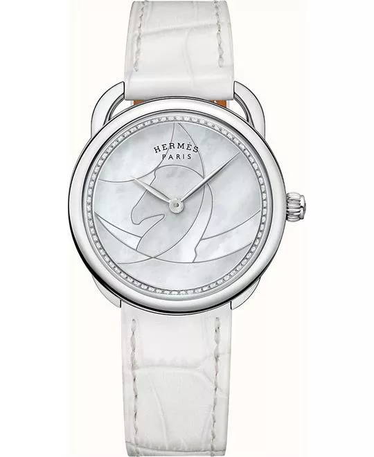 Hermes Arceau Cavales W045230WW00 Diamond Watch 36mm
