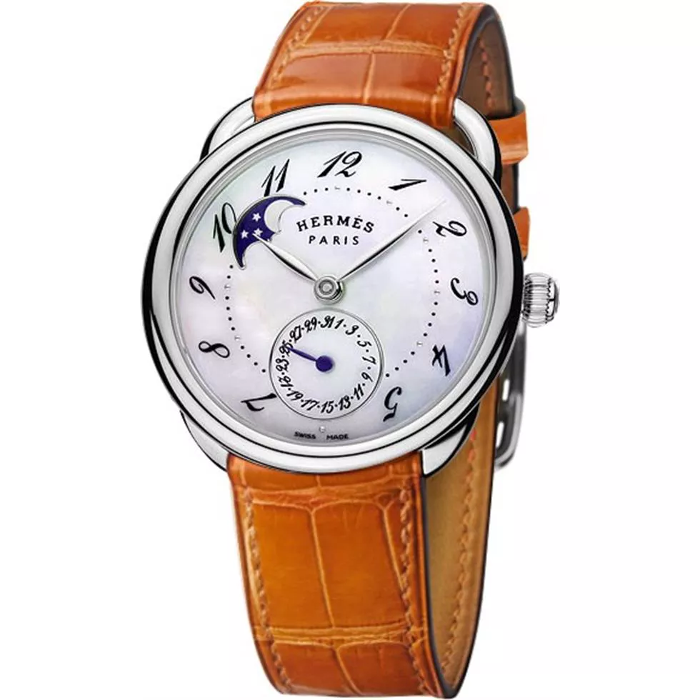 Hermes Arceau Lune 041045WW00 Watch 38mm