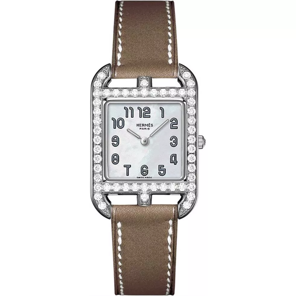 Hermes Cape Cod 043611ww00 Small PM Watch 223mm