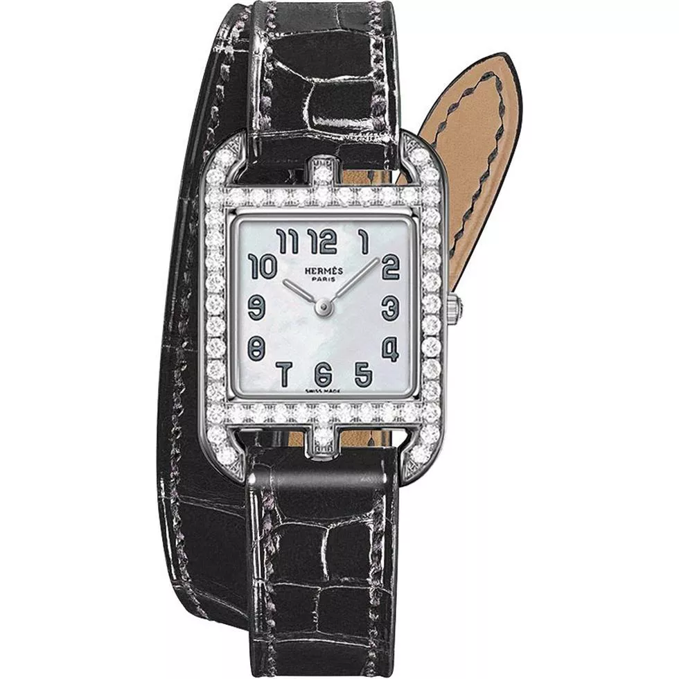 Hermes Cape Cod 043630ww00 Small PM Watch 23mm