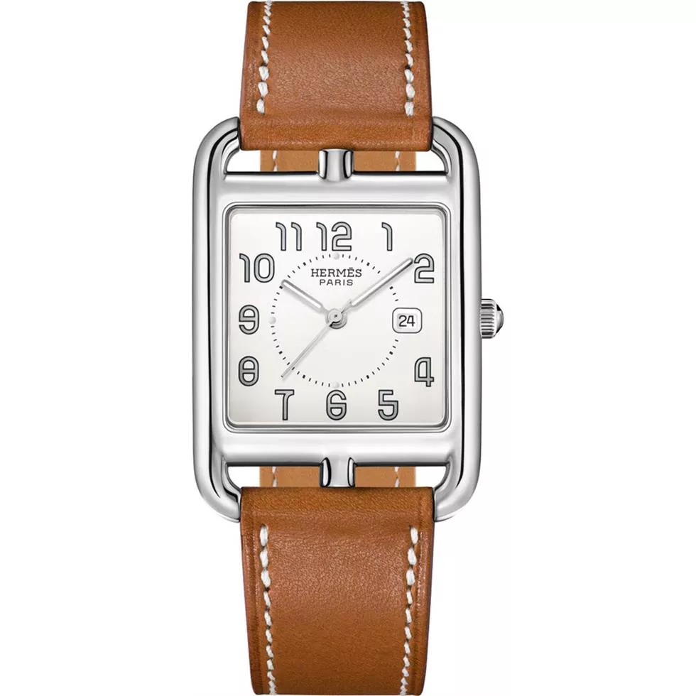 Hermes Cape Cod 043638ww00 Medium GM Watch 29mm