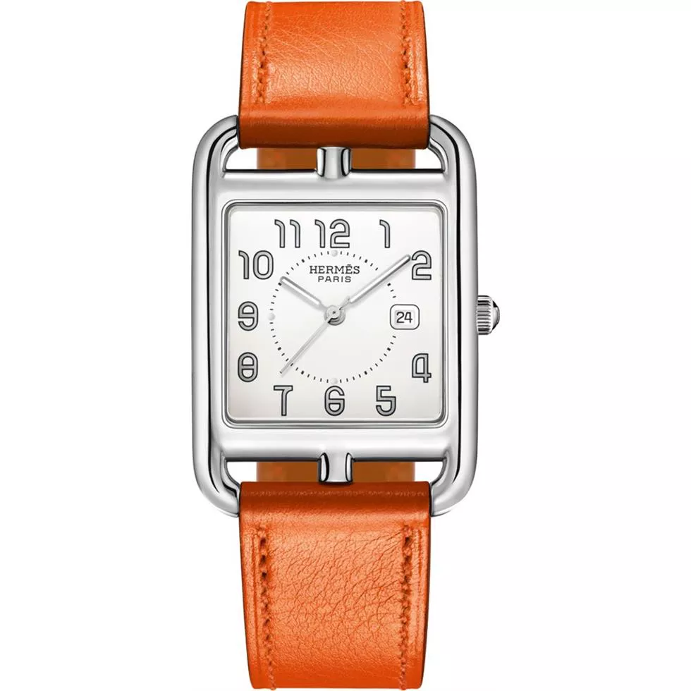 Hermes Cape Cod 043642ww00 Medium GM Watch 29mm
