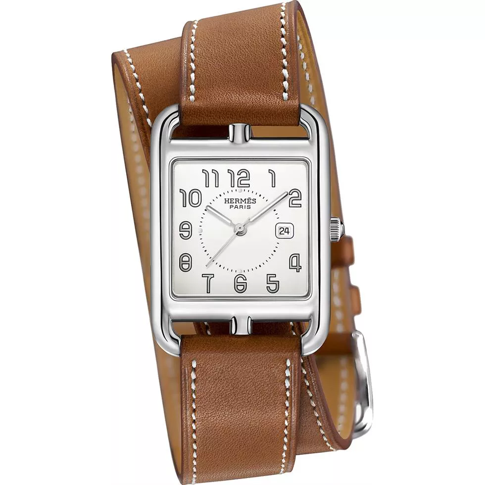 Hermes Cape Cod 043653ww00 Medium GM Watch 29mm