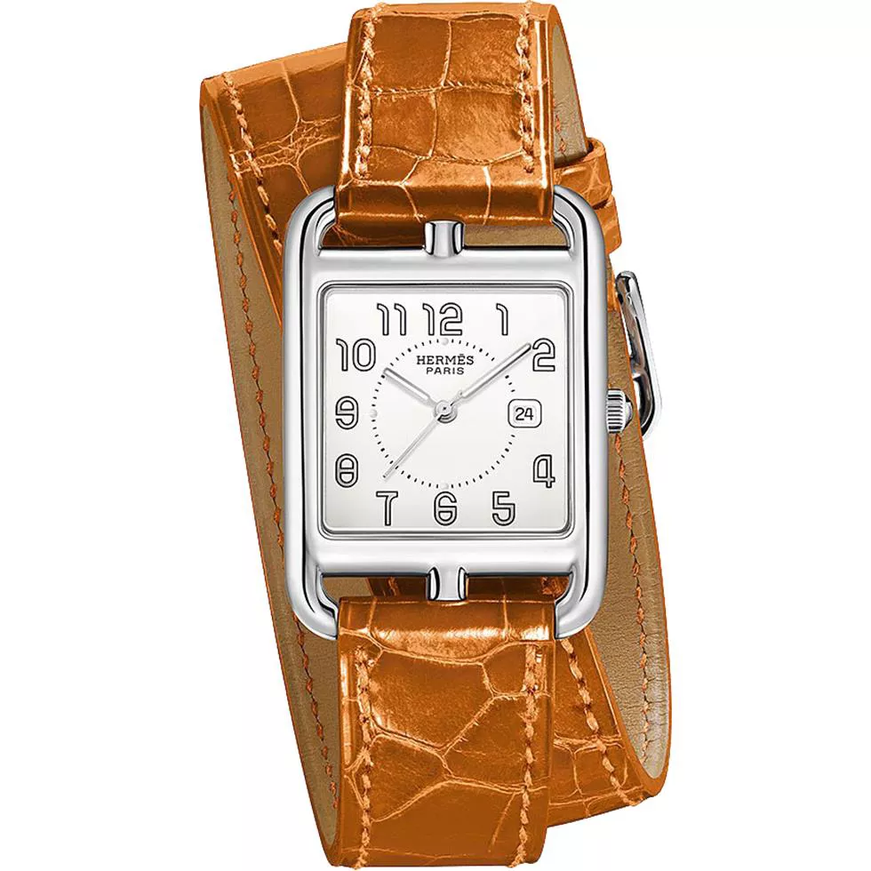 Hermes Cape Cod 043776ww00 Medium GM Watch 29mm
