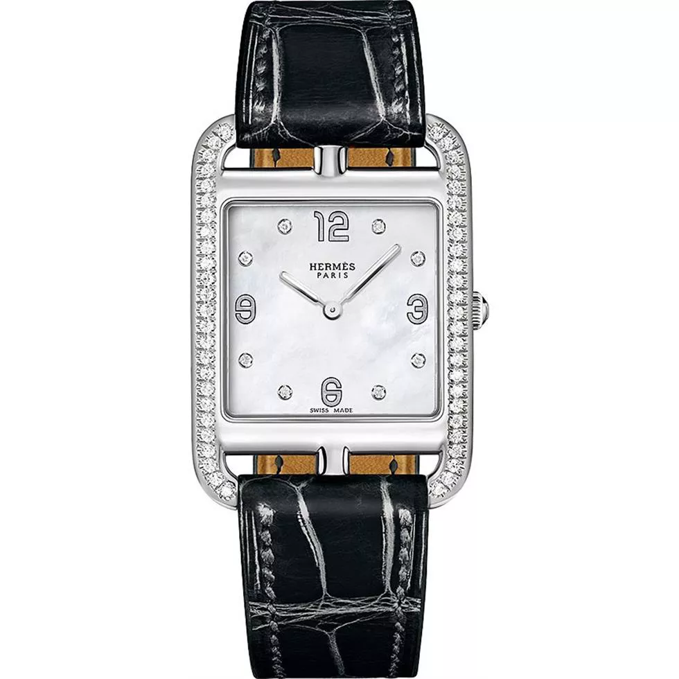 Hermes Cape Cod 044211ww00 Medium GM Watch 29mm